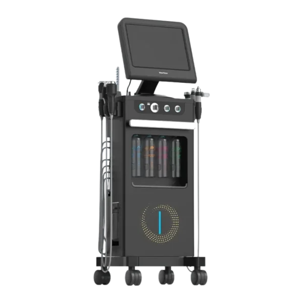 جهاز هيدرافيشل 14 في 1 لتنظيف وشد البشرة بتقنيات متقدمة لتنظيف عميق وإزالة الرؤوس السوداء وشد الجلد